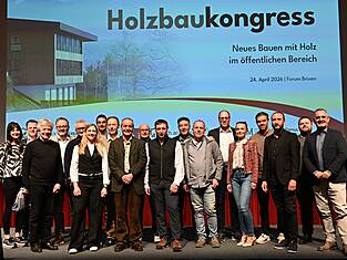 Gruppenfoto Protagonisten Forum Holzbau Brixen
