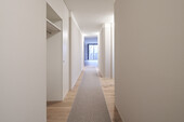 In the entrance area carpet protects against impact sound