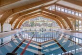 Des dimensions impressionnantes : structure porteuse de la piscine couverte