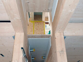 View into installation cavities