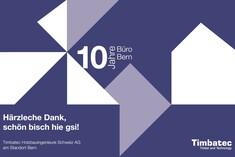 10 years of the Bern office Timbatec anniversary event