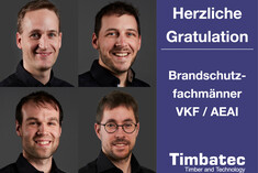 Herzliche Gratulation zur Brandschutz-Ausbildung VKF / AEAI